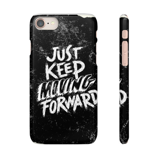 Motivational Snap Cases for iPhone, Just Keep Moving Forward Phone Covers, Trendy Phone Accessories, Unique Gifts for Her, [...]